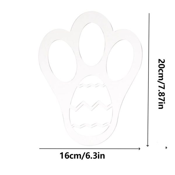 Acrylic Easter Bunny Footprint Template, Style: Single Footprint - Image 2