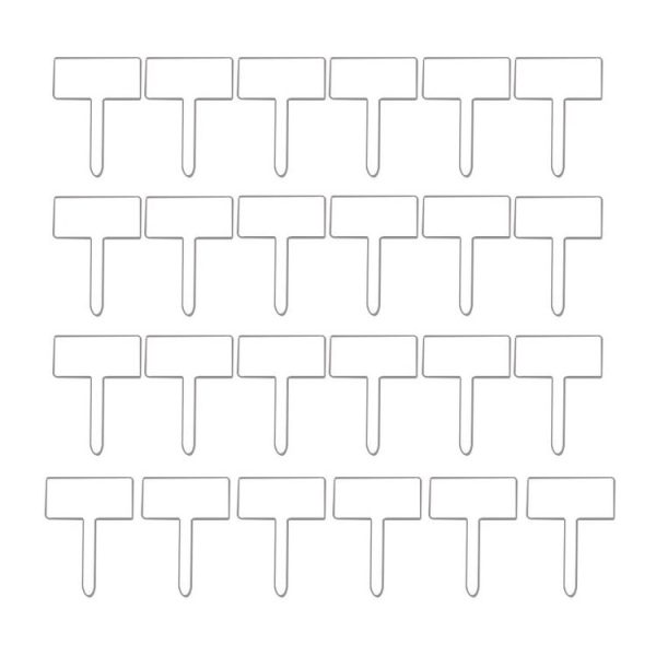 24pcs / Box Acrylic Plant Label Nameplate Potted Plant Sign Holder