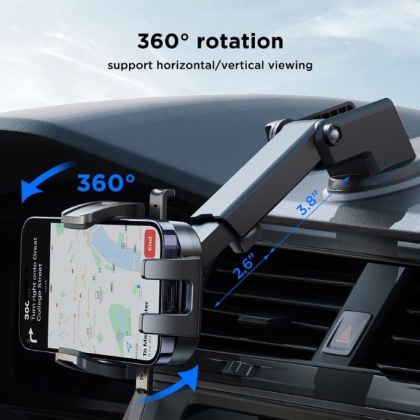 JOYROOM JR-OK6 Mechanical Car Phone Mount (Black) - Image 2