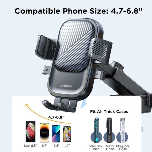JOYROOM JR-OK6 Mechanical Car Phone Mount (Black) - Image 4