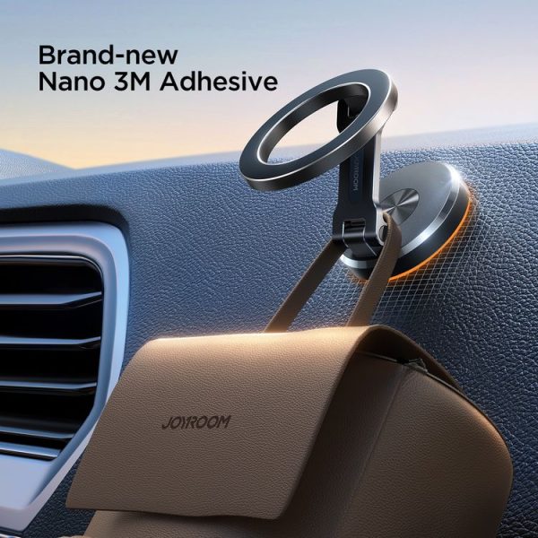 JOYROOM JR-ZS403 Metal Foldable Magnetic Car Phone Mount (Black) - Image 7