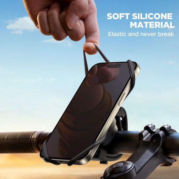 JOYROOM JR-ZS382 Silicone Bike Phone Mount (Black) - Image 4
