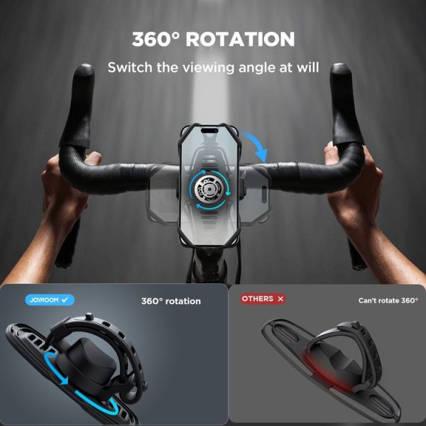 JOYROOM JR-ZS382 Silicone Bike Phone Mount (Black) - Image 5