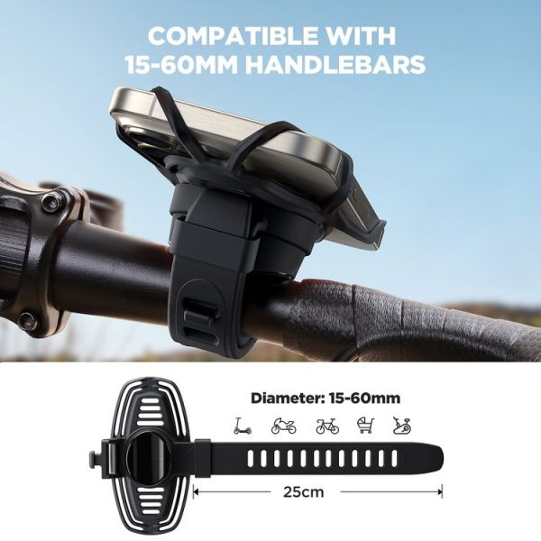JOYROOM JR-ZS382 Silicone Bike Phone Mount (Black) - Image 7
