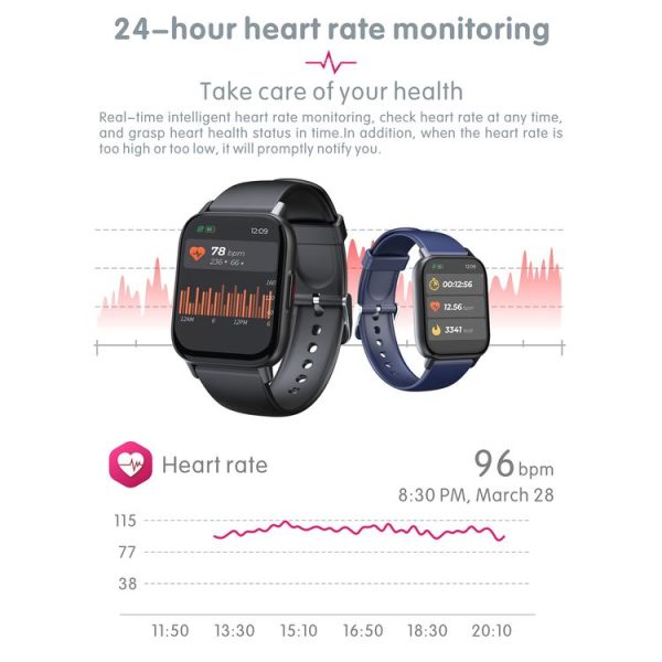 QS16 Pro 1.83 inch BT5.0 Smart Sport Watch, Support Bluetooth Call / Sleep / Blood Oxygen / Temperature / Heart Rate / Blood Pressure Health Monitor (White) - Image 8
