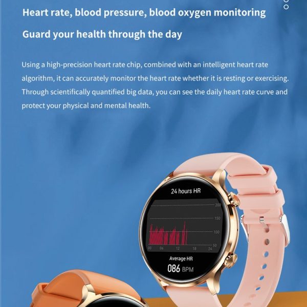 QS40 1.39 inch BT5.2 Smart Sport Watch, Support Bluetooth Call / Sleep / Blood Oxygen / Temperature / Heart Rate / Blood Pressure Health Monitor (Orange) - Image 10
