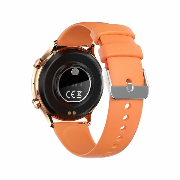 QS40 1.39 inch BT5.2 Smart Sport Watch, Support Bluetooth Call / Sleep / Blood Oxygen / Temperature / Heart Rate / Blood Pressure Health Monitor (Orange) - Image 3