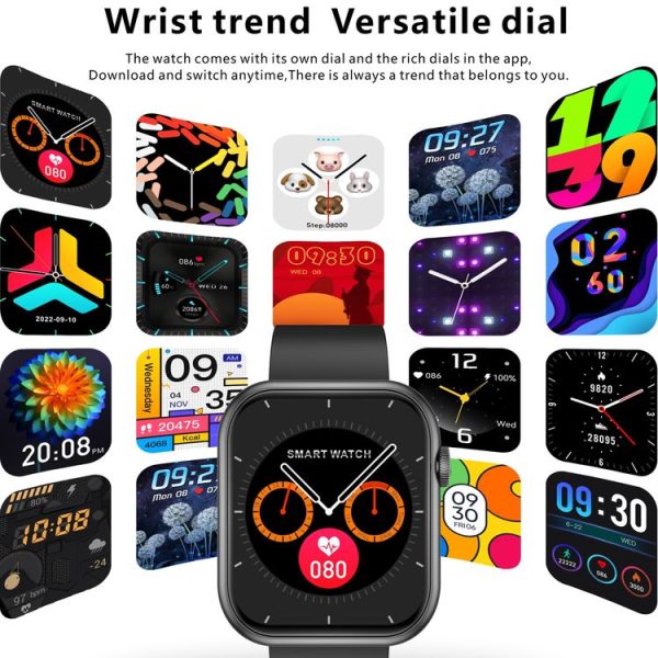 QX7 Pro 2.0 inch BT5.2 Smart Sport Watch, Support Bluetooth Call / Sleep / Blood Sugar / Blood Oxygen / Temperature / Heart Rate / Blood Pressure Health Monitor (Pink) - Image 8