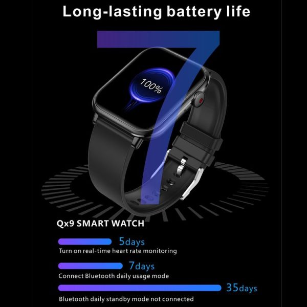 QX9 1.96 inch BT5.2 Smart Sport Watch, Support Bluetooth Call / Sleep / Blood Oxygen / Heart Rate / Blood Pressure Health Monitor (Pink) - Image 12