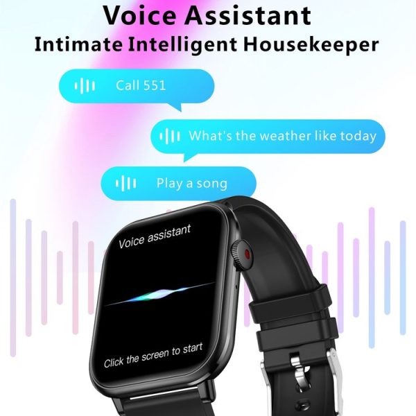 QX9 1.96 inch BT5.2 Smart Sport Watch, Support Bluetooth Call / Sleep / Blood Oxygen / Heart Rate / Blood Pressure Health Monitor (Pink) - Image 7