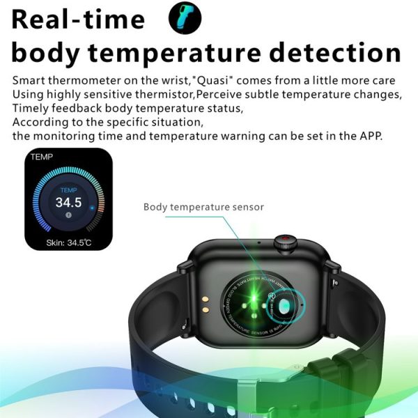 QX9 1.96 inch BT5.2 Smart Sport Watch, Support Bluetooth Call / Sleep / Blood Oxygen / Heart Rate / Blood Pressure Health Monitor (Pink) - Image 8