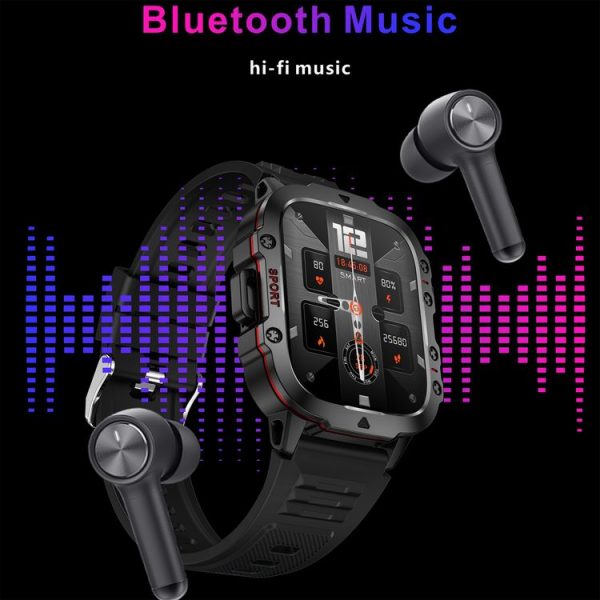 QX11 1.96 inch BT5.2 Smart Sport Watch, Support Bluetooth Call / Sleep / Blood Oxygen / Heart Rate / Blood Pressure Health Monitor (Black) - Image 12