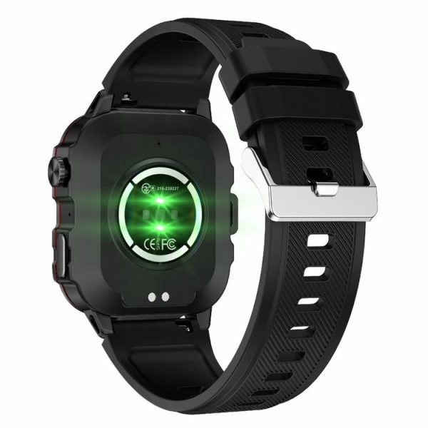 QX11 1.96 inch BT5.2 Smart Sport Watch, Support Bluetooth Call / Sleep / Blood Oxygen / Heart Rate / Blood Pressure Health Monitor (Black) - Image 3