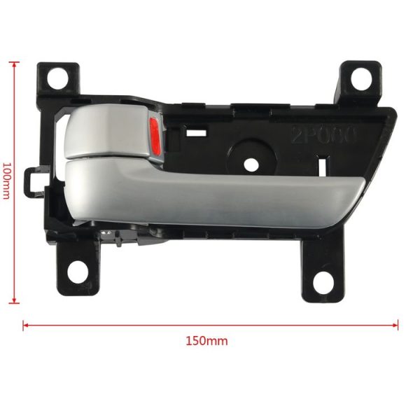 Car Left Inside Door Handle for Kia Sorento 2013-2014 82610-2P500 (Black + Silver) - Image 5