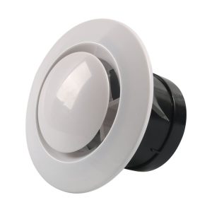 75mm Round Adjustable Air Outlet Vent (White)