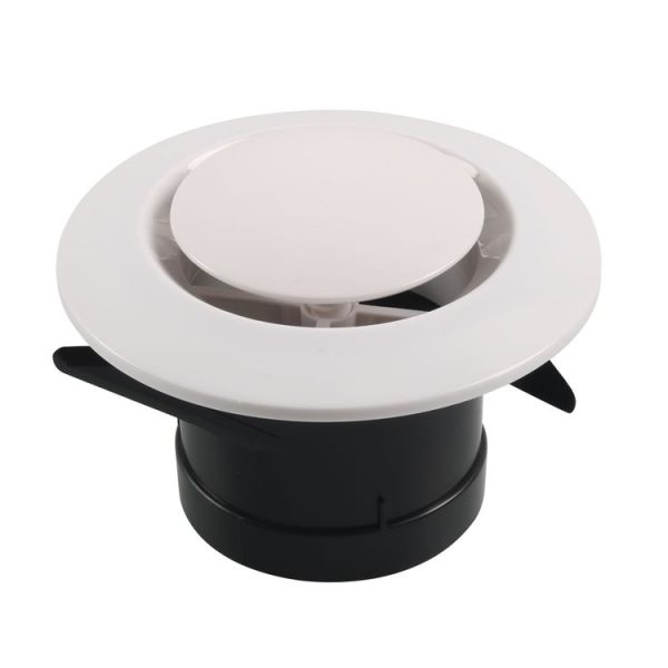 75mm Round Adjustable Air Outlet Vent (White) - Image 2