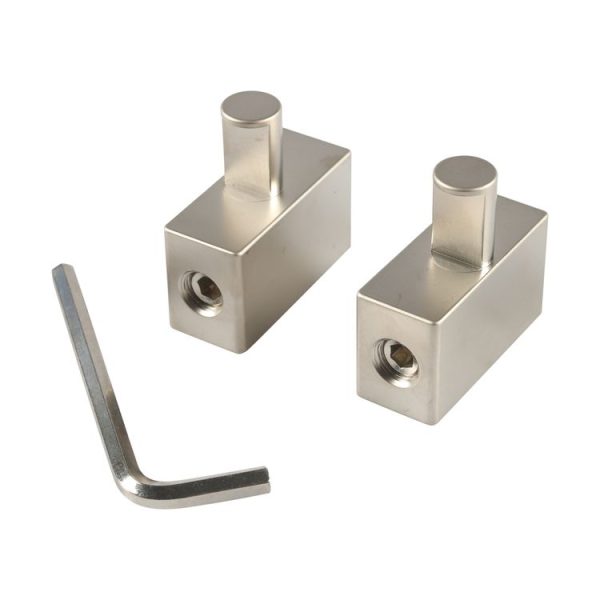 2pcs / Set Car Audio Modification 2 in 1 Wire Power Supply Terminals (Silver)