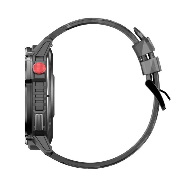 C22 1.6 inch Round Screen Bluetooth Smart Watch, Support Health Monitoring & 24 Sports Modes (Black) - Image 3