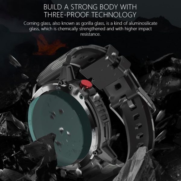 C22 1.6 inch Round Screen Bluetooth Smart Watch, Support Health Monitoring & 24 Sports Modes (Black) - Image 6