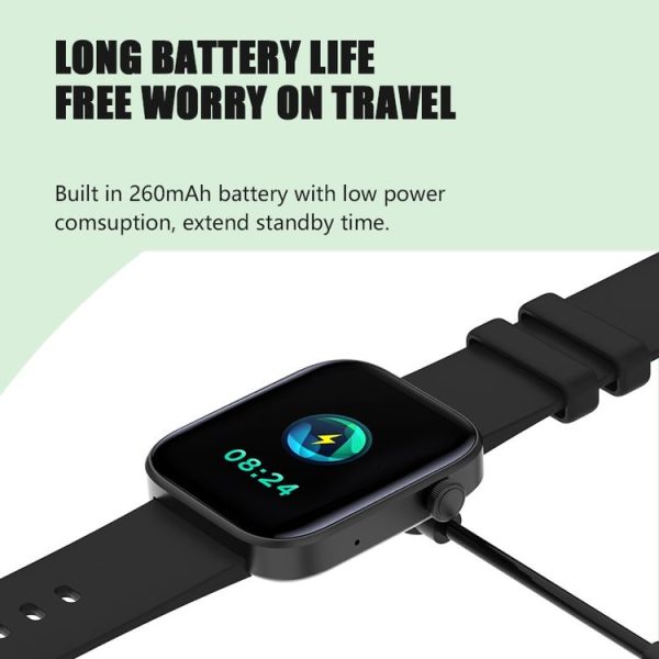 P43 1.8 inch TFT Screen Bluetooth Smart Watch, Support Heart Rate Monitoring & 100+ Sports Modes (Black) - Image 10