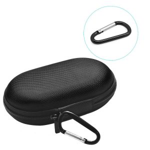 Portable Mouse Storage Bag with Carabiner (Black)