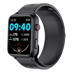 TK63 1.91 Inch Color Screen Air Pump Smart Watch, Supports Blood Pressure Monitoring / ECG (Black)