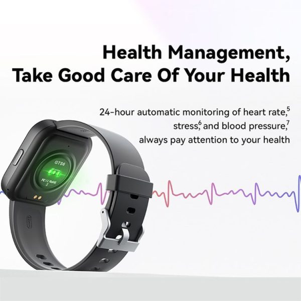 GTS6 1.69 inch Runmefit Pressure MET BT Call Smart Watch, Heart Rate / Blood Pressure / Body Temperature (Pink) - Image 6
