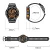 LEMFO AK59 1.43 inch AMLOED Round Screen Steel Strap Smart Watch (Silver) - Image 5