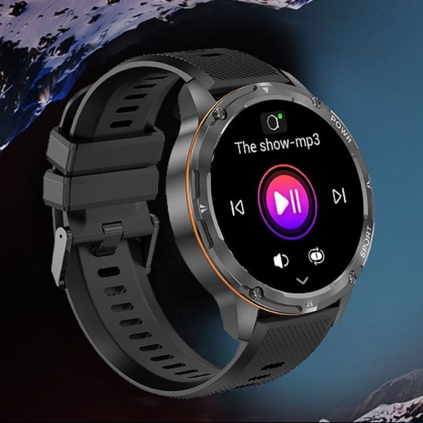 LEMFO AK59 1.43 inch AMLOED Round Screen Steel Strap Smart Watch (Silver) - Image 6