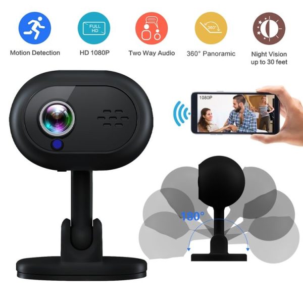 A25 Wireless WiFi Mini Night Vision Camera (Black) - Image 4