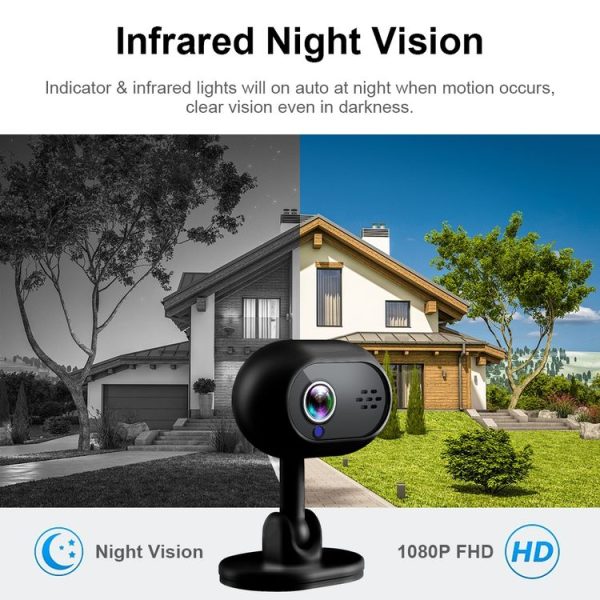A25 Wireless WiFi Mini Night Vision Camera (Black) - Image 7