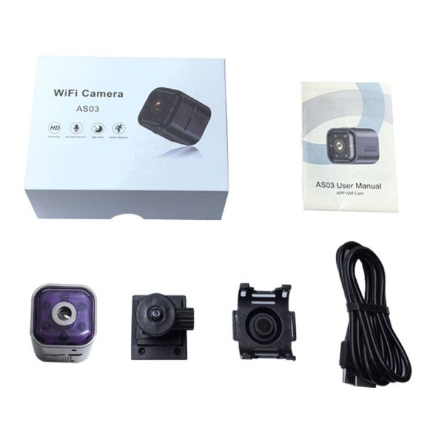 AS03 Outdoor HD Mini Infrared Night Vision Smart Camera (Black) - Image 10