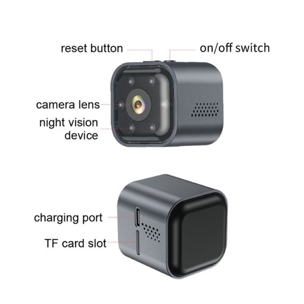 AS03 Outdoor HD Mini Infrared Night Vision Smart Camera (Black) - Image 4