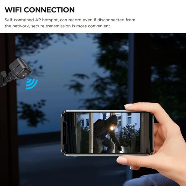 AS03 Outdoor HD Mini Infrared Night Vision Smart Camera (Black) - Image 7