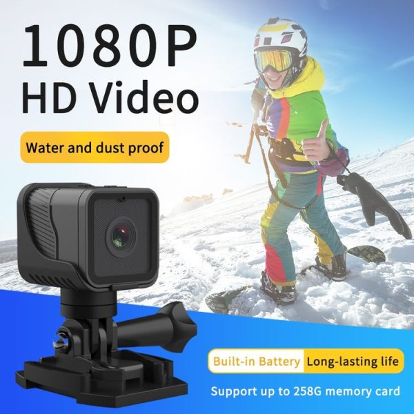 Z03 Mini DV 1080P Waterproof Action Camera with Ring Bracket Supports Infrared Night Vision (Black) - Image 4