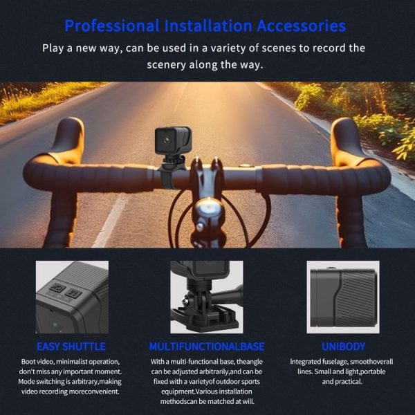 Z03 Mini DV 1080P Waterproof Action Camera with Ring Bracket Supports Infrared Night Vision (Black) - Image 9