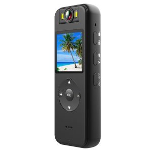 Z09 4K HD Clip-On Smart Video Recorder with Ring Stand (Black)