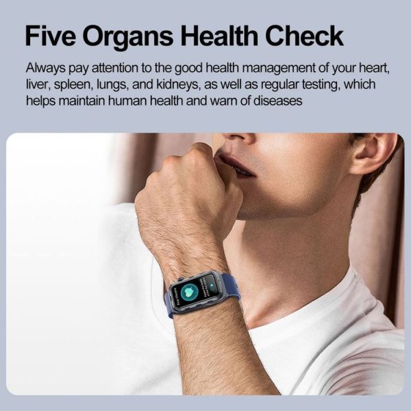 TK79 1.47 inch IP68 Waterproof Smart Watch, Support ECG / Blood Glucose / Blood Oxygen Monitoring / Uric Acid (Black) - Image 12
