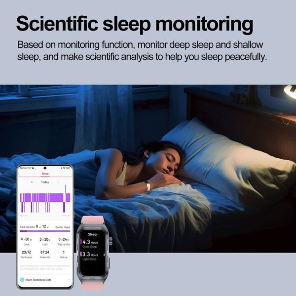 TK79 1.47 inch IP68 Waterproof Smart Watch, Support ECG / Blood Glucose / Blood Oxygen Monitoring / Uric Acid (Black) - Image 17
