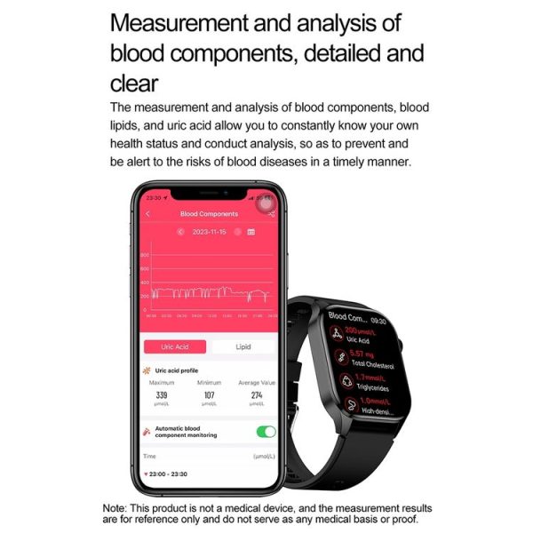T98 2.04 inch IP68 Waterproof Bluetooth Call Smart Watch, Support Blood Oxygen Monitoring (Black) - Image 9