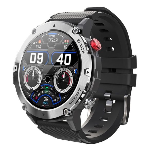 LEMFO LF26MAX 1.32 inch HD Round Screen Smart Watch Supports Bluetooth Calls (Silver)