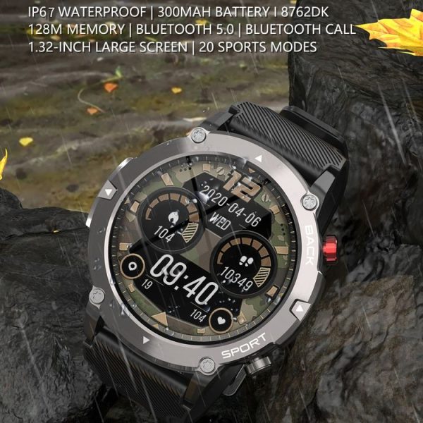 LEMFO LF26MAX 1.32 inch HD Round Screen Smart Watch Supports Bluetooth Calls (Silver) - Image 4