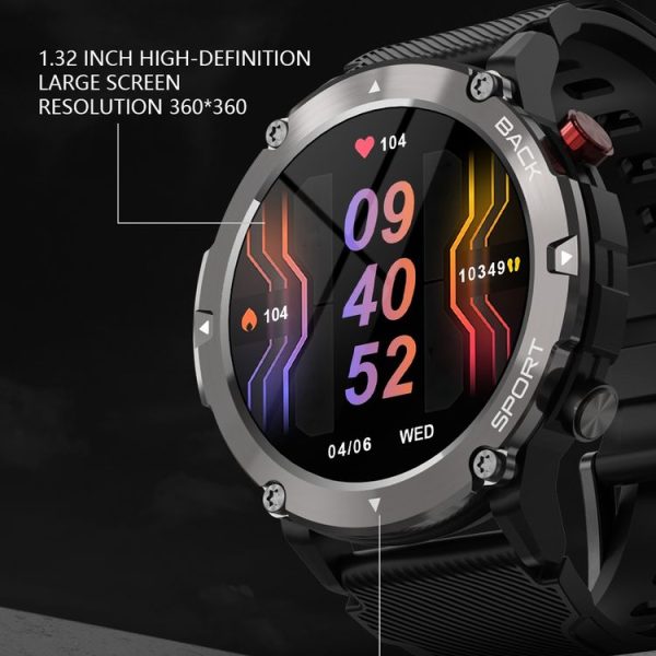 LEMFO LF26MAX 1.32 inch HD Round Screen Smart Watch Supports Bluetooth Calls (Silver) - Image 6
