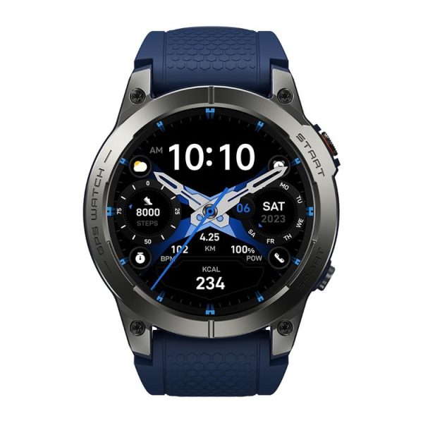 Zeblaze Stratos 3 Pro 1.43 inch AMOLED Screen Sports Smart Watch Support Bluetooth Call (Blue) - Image 2