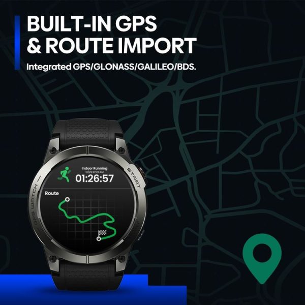 Zeblaze Stratos 3 Pro 1.43 inch AMOLED Screen Sports Smart Watch Support Bluetooth Call (Blue) - Image 5