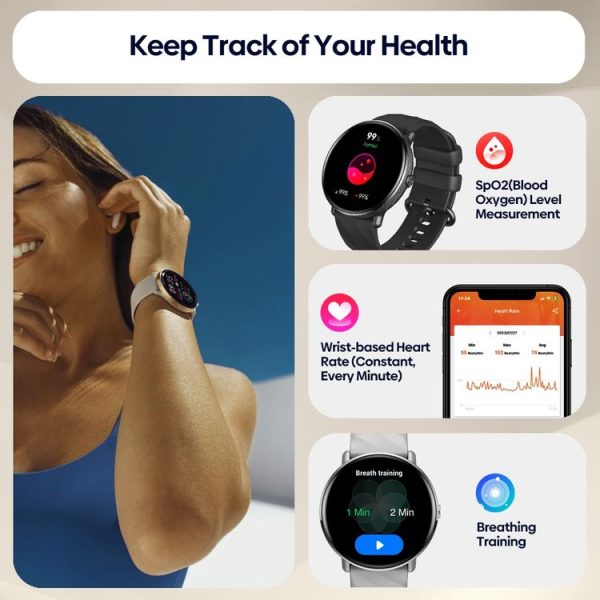 Zeblaze GTR 3 Pro 1.43 inch Screen Voice Calling Smart Watch, Support Heart Rate / Blood Pressure / Blood Oxygen (Black) - Image 7