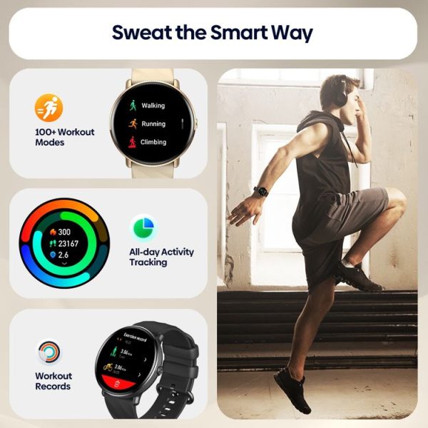 Zeblaze GTR 3 Pro 1.43 inch Screen Voice Calling Smart Watch, Support Heart Rate / Blood Pressure / Blood Oxygen (Black) - Image 8