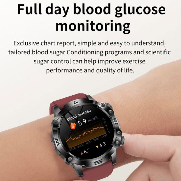 ET482 1.43 inch AMOLED Screen Sports Smart Watch Support Bluetooth Call / ECG Function (Black Silicone Band) - Image 11