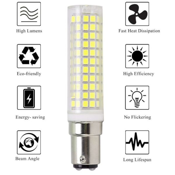 BA15D 15W 136 LEDs SMD 2835 Dimmable Corn Light Bulb, AC220-240V (White Light) - Image 4