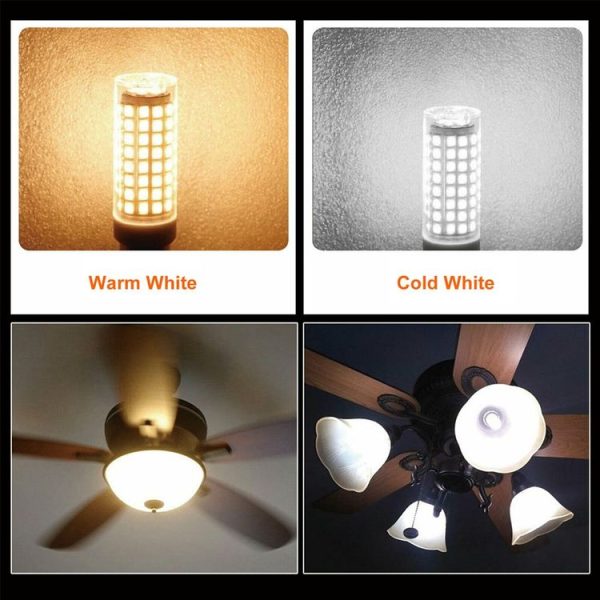 E11 15W 136 LEDs SMD 2835 Dimmable Corn Light Bulb, AC110-130V (White Light) - Image 5
